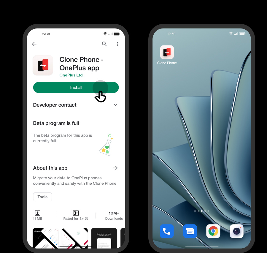 Switch to OnePlus Steps OnePlus (Suomi)