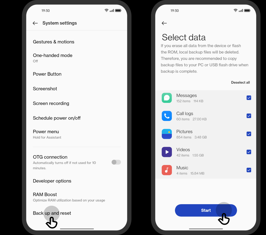 Switch to OnePlus Steps OnePlus (Sverige)
