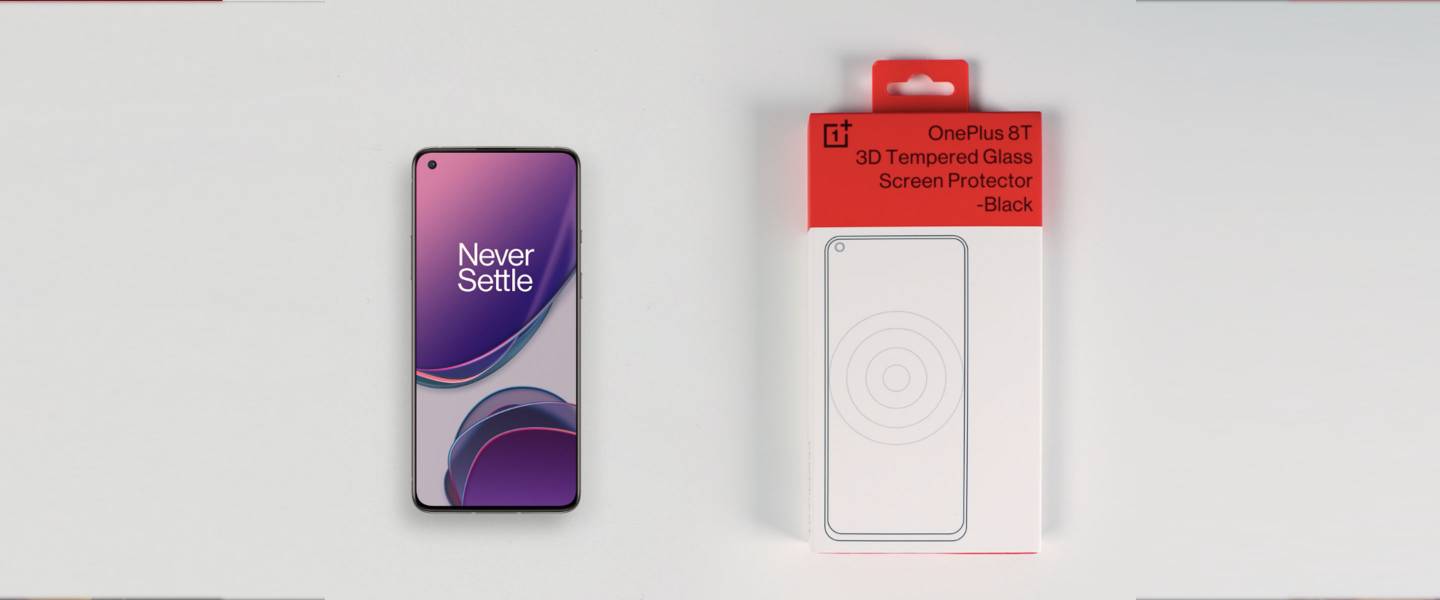 OnePlus 8T 3D Tempered Glass Screen Protector